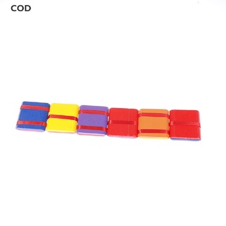 [COD] 2021 New Flip Colorful Flap Wooden Ladder Change Visual Decompression Toy Gift HOT
