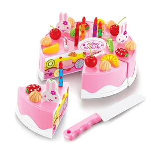 Children Kids Kitchen Toys DIY Cutting Birthday Cake Pretend Play Food Toys