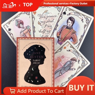 100% nuevo 53pcs versión inglés A Jane Austen Tarot tarjetas de alta calidad