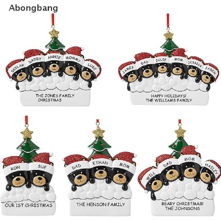 Abongbang/ 2022 oso navidad adornos PVC Santa Claus árbol de navidad colgantes colgantes productos populares