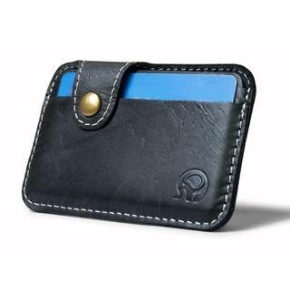 Simple Retro de cuero de la tarjeta de la cartera de los hombres de la moda banco de negocios titular de la tarjeta de crédito delgada caso (3)