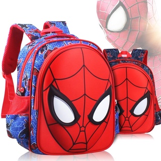 Spider Man cartoon 3D schoolbag kindergarten niños 3-6 años de edad alumnos de grado 1-5 impermeable, wear-re [3D] 3-6:1-5: gdfgd55.my