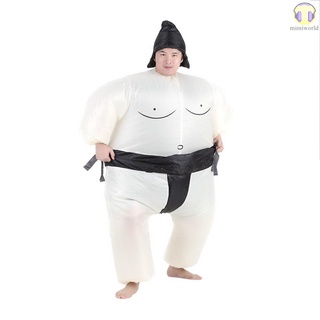 [miwo] Traje de disfraz inflable de Decdeal para adultos lindo con Ventilador Operado al aire de disfraz de Halloween fiesta Cosplay Outfit grasa inflable (4)