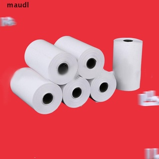 maudl 5 rollos de papel adhesivo imprimible rollo de papel térmico directo con autoadhesivo.