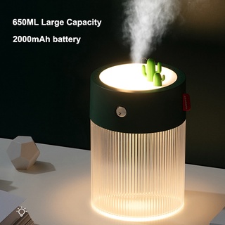650ml eléctrico humidificador de aire difusor de Aroma con luz LED USB carga fría Mist Maker