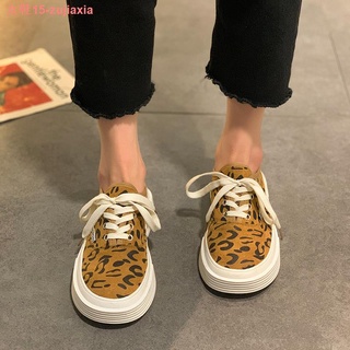 My fashion tribal leopard impresión board zapatos mujer ins marea salvaje todo-partido primavera 2021 nuevo cordones plataforma casual zapatos