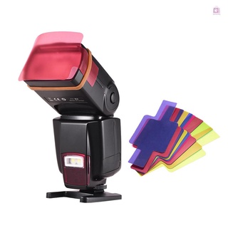 Andoer AD-560II Pro cámara Universal Flash Speedlite On-cámara Flash GN50 w/ luz de relleno LED ajustable con filtros de Color difusor de zapata caliente reemplazo para cámaras Olympus Pentax DSLR (3)