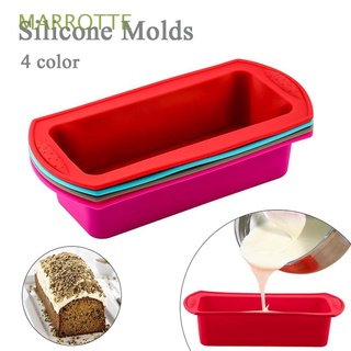 MARROTTE Non-stick Baking Mold Pastry Bakeware Silicone Molds Temperature Resistant DIY Cake Rectangle Mould Bread Pastry Tools/Multicolor