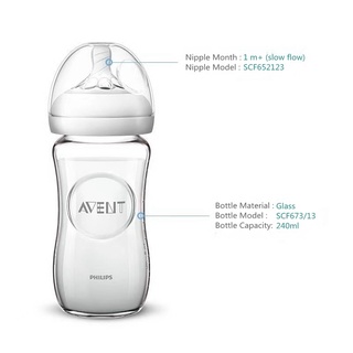 Philips AVENT biberón de alimentación natural recién nacido botella botol susu 2oz/4oz/8oz (8)