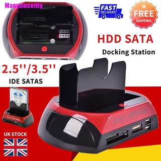 [Manysincerity] Mobile HDD Docking Station ′′/ ′′ IDE+SATA USB Dual disco duro lector de tarjetas.