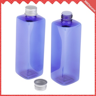 2 botellas de plástico para champú, tóner, recipientes cosméticos