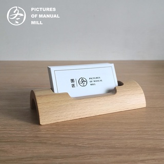 Escritorio de madera titular de la tarjeta de visita caja de almacenamiento