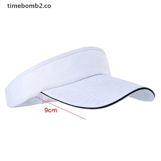 [time2] ajustable unisex hombres mujeres llano sol visera deporte golf tenis transpirable gorra sombrero [time2]