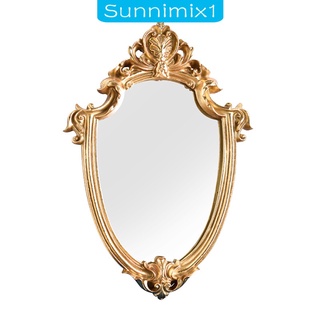 [SUNNIMIX1] Espejo de maquillaje en forma ovalada para tocador, decoración del hogar, accesorios para fotos