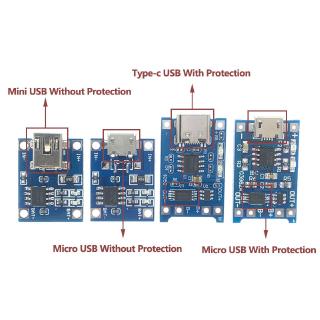 Type-c Micro Mini USB 5V 1A 18650 TP4056 Módulo Cargador De Batería De Litio Placa De Carga Con Protección Dual Funciones 1A Li-ion (1)