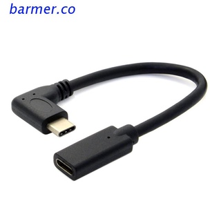 BAR2 90 Grados Ángulo Recto USB 3.1 Tipo C Macho A Hembra Extensión De Datos-Cable