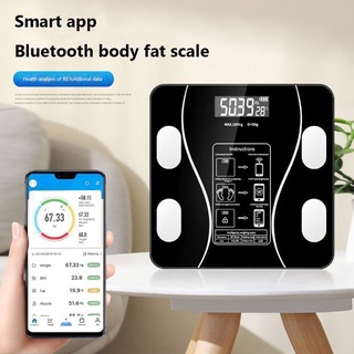 Báscula Digital de grasa corporal compatible con Bluetooth, composición de IMC electrónica inteligente, analizador (3)