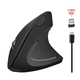 amp* Rechargeable Wireless Mouse G857 Wireless Mouse 2.4G Vertical Mouse 800 1600 2400 DPI Ergonomic Optical Buttons Mouse