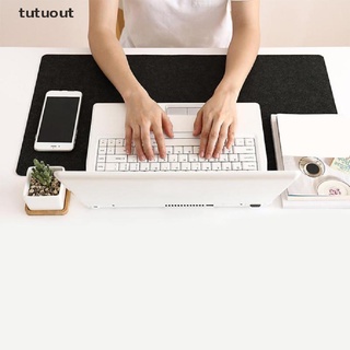 tutuout - alfombrilla de escritorio para ordenador de oficina grande, teclado moderno, teclado de ratón, fieltro de lana