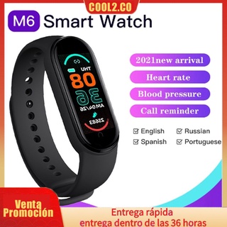 entrega rápida xiaomi m6 smartwatch mi band 6 versión global actualizada versión impermeable cool2