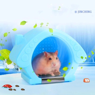 [Jinching] verano mascotas hámster jaula nido refrigeración casa habitación dormir cama cojín enfriador