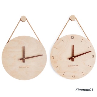 Kim reloj De pared De madera creativo con diseño De Nordic simple decoración del hogar decoración De Sala De Estar De madera decoración del hogar decoración del hogar