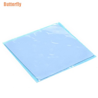 Butterfly&% 100mmx100mmx1mm azul disipador de calor enfriamiento térmico conductivo sin cortar almohadilla de silicona