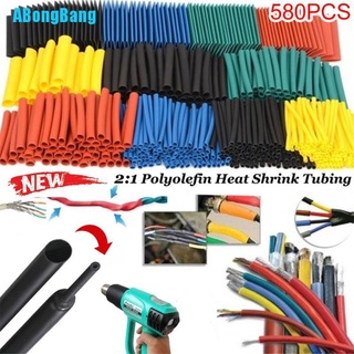 Abongbang 580Pcs termorretráctil tubo aislante retráctil 2:1 Cable Kit de manga