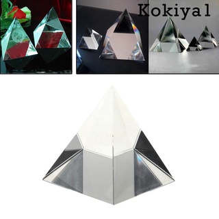 [caliente] Prisma de 90 mm de pirámide de cristal cuadrangular artesanía estatua óptica DIY ciencia