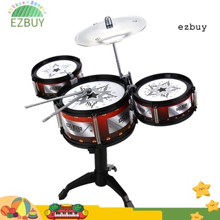 ey-10pcs inalámbrico jazz tambor platillo conjunto de instrumentos musicales desarrollo juguete infantil