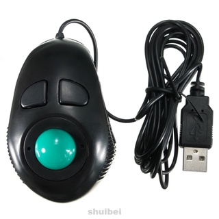 mouse control de pulgar multifuncional con cable usb para pc fácil de instalar trackball