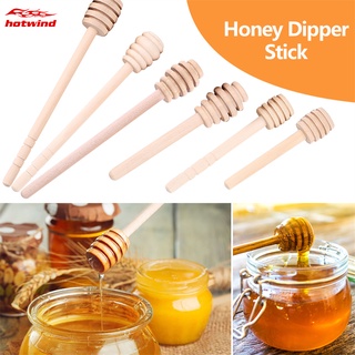 gotero de miel de madera cuchara de madera mermeladas jarabe drizzler agitación varilla de cocina gadgets de mezcla palo de miel herramientas