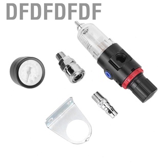 Dfdfdfdf-Kit De Herramientas Para Compresor De Aire De Coche (1/4 Pulgadas , Separador De Agua , Con Medidor Regulador)