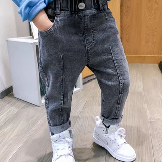 Pantalones vaqueros suaves para niños modelos de primavera y otoño 2021 nueva tendencia de mezclilla para niños estilo coreano estilo coreano