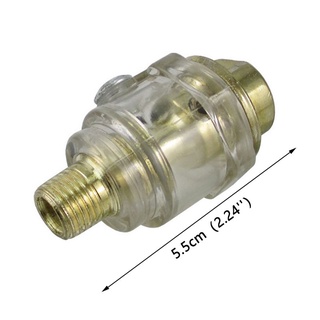 Jointflowersfancy en línea 1/4" compresor de aire herramienta Mini aceite lubricador en línea lubricación de aceite CBG (5)