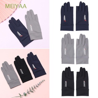 MEIYAA Thin Racing Gloves Breathable Motorcycle Gloves Riding Anti-UV Non-Slip Outdoor Sports Ice Silk/Multicolor