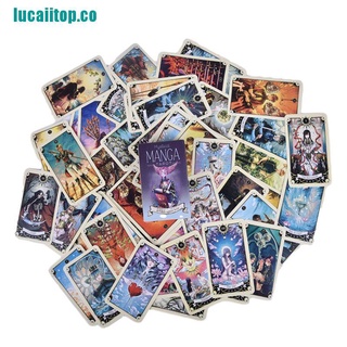 LUCAP 78pcs Tarot Cards Mystical Manga Tarot Cards Party Tarot Deck Supplies English (8)