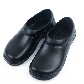 alta calidad chef zapatos de trabajo aceite y agua a prueba de agua negro antideslizante zapatos de restaurante