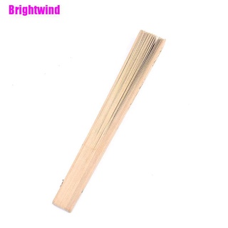[Brightwind] Vintage plegable bambú Original de madera tallada abanico de mano boda novia fiesta 1pc (3)