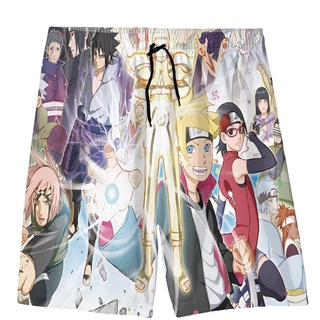 [Pantalones cortos anti-decoloración para hombres] Sasuke Naruto Pantalones cortos con bolsillos Regalo de Halloween