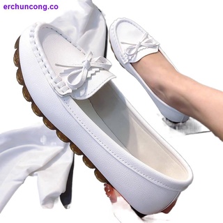doudou zapatos de las mujeres 2020 nuevo todo-partido suela suave mujeres embarazadas zapatos planos coreano casual otoño único zapatos blanco enfermera zapatos