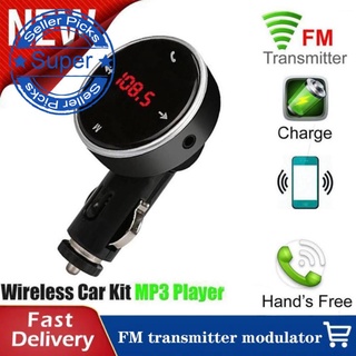 Cargador De automóvil transmisor Fm Mmc/Usb/Kit De desbloqueador Bluetooth De coche/audio reproductor Mp3 P0V2