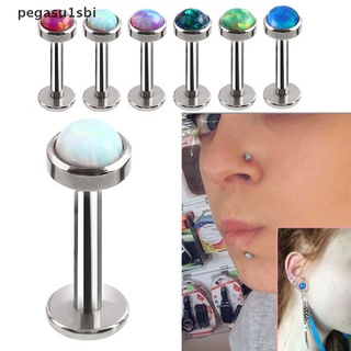 Pegasu1sbi Opal Crystal Body Piercing Lip Nose Stud Labret Ring Bar Club Jewelry 6-8mm Hot (1)