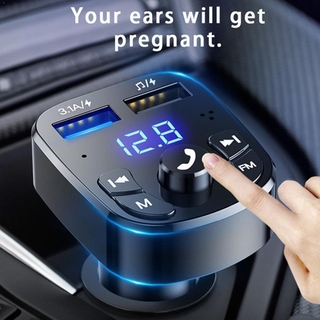 Transmisor Fm Mp3 inalámbrico Bluetooth Para coche con pantalla Led Dual Usb