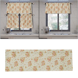 1 pza cortina de cocina con estampado floral para baño/sala de estar