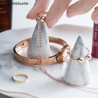 (arichbluehb) anillo soporte de exhibición bandeja de cerámica joyería almacenamiento de dedo cono anillo titular artesanía en venta