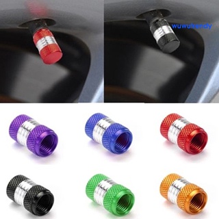 4 unids/set universal de aleación de aluminio de color brillante neumático válvula de aire tapa (2)