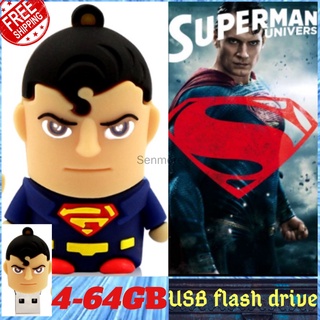 Unidad Flash De Dibujos Animados De 64 Gb Superman Pendrive Memory Stick Confiable Almacenamiento Super Hero USB 2.0