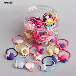 [eesis] 10 piezas de banda para el pelo para niñas, anillos de cuerda elásticas, cola de caballo dfhf