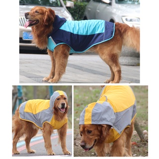 Color a juego capa grande perro impermeable al aire libre transpirable perro cáscara chaqueta cruzado suministros para mascotas (8)